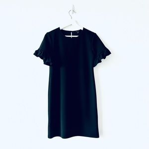 ANN TAYLOR Ruffle Sleeve Shift Dress
